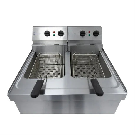 GM704 Parry Twin Tank Twin Basket Free Standing Electric Fryer NPDF6 - JD Catering Equipment Solutions Ltd
