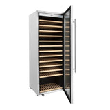 GM888 Polar G-Series Single Zone Wine Fridge Stainless Steel 118 bottles