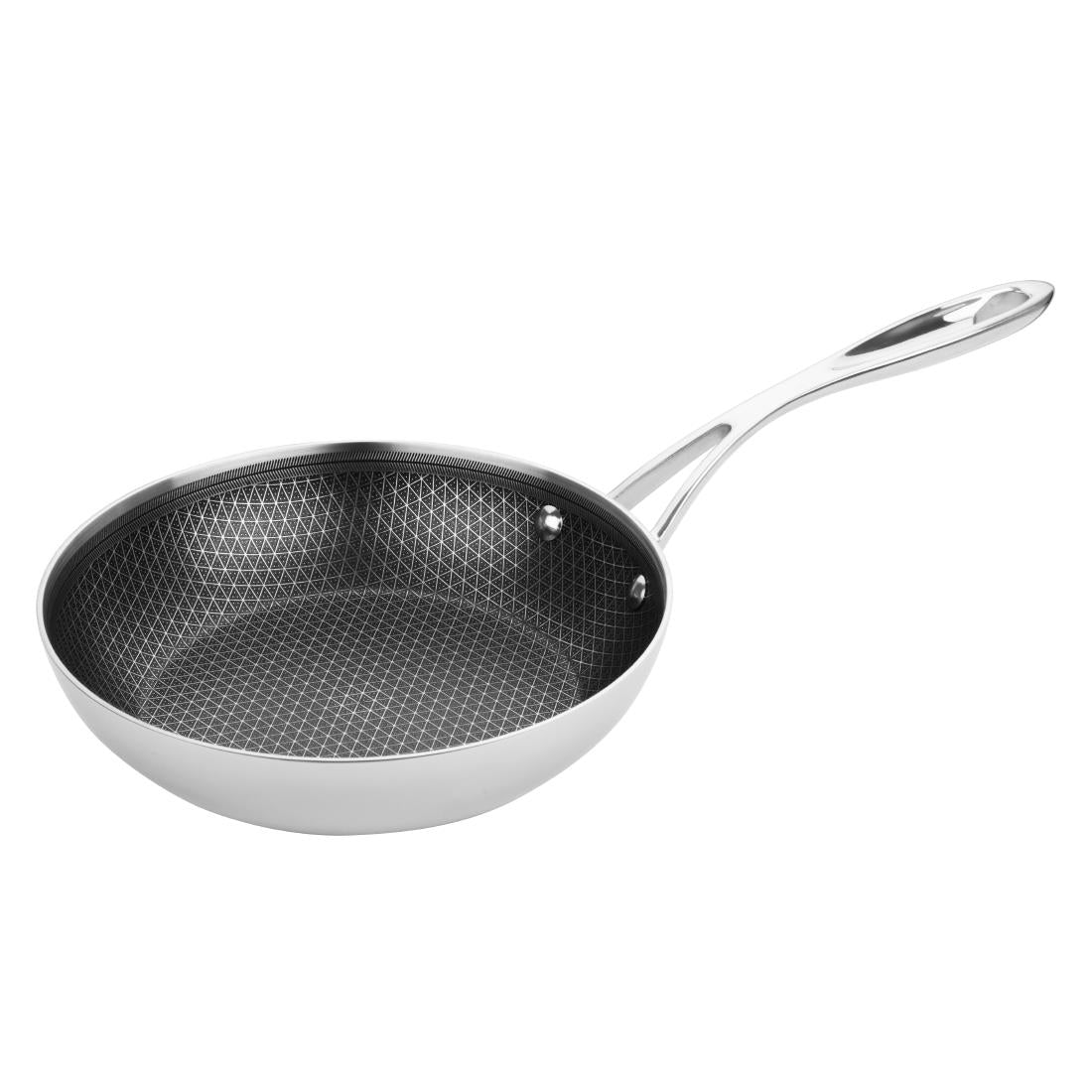 GP187 Vogue Tri-Shield Stainless Steel Frying Pan with Clad Coating 20cm