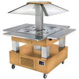 GP305 Roller Grill Chilled Salad Bar Square Light Wood GP305 - JD Catering Equipment Solutions Ltd