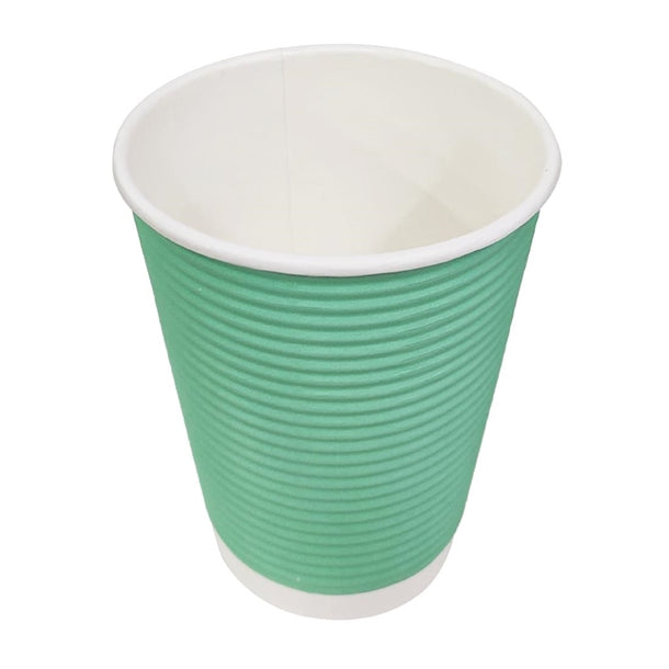 GP422 Fiesta Disposable Coffee Cups Ripple Wall 340ml / 12oz Pack Quantity: 500 GP422