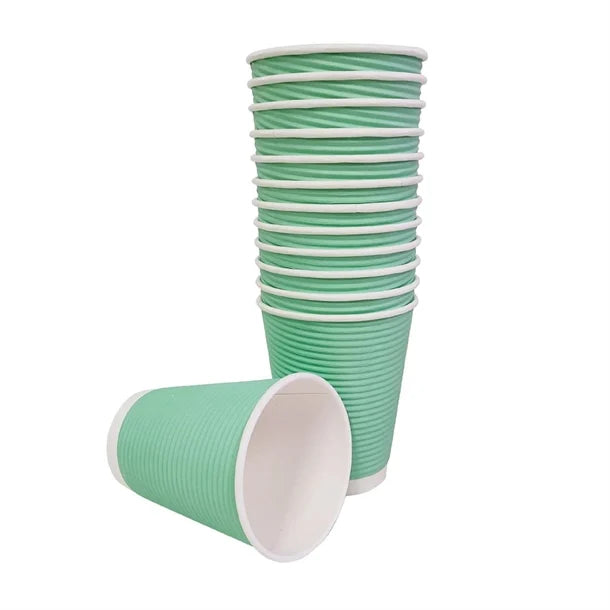 GP422 Fiesta Disposable Coffee Cups Ripple Wall 340ml / 12oz Pack Quantity: 500 GP422