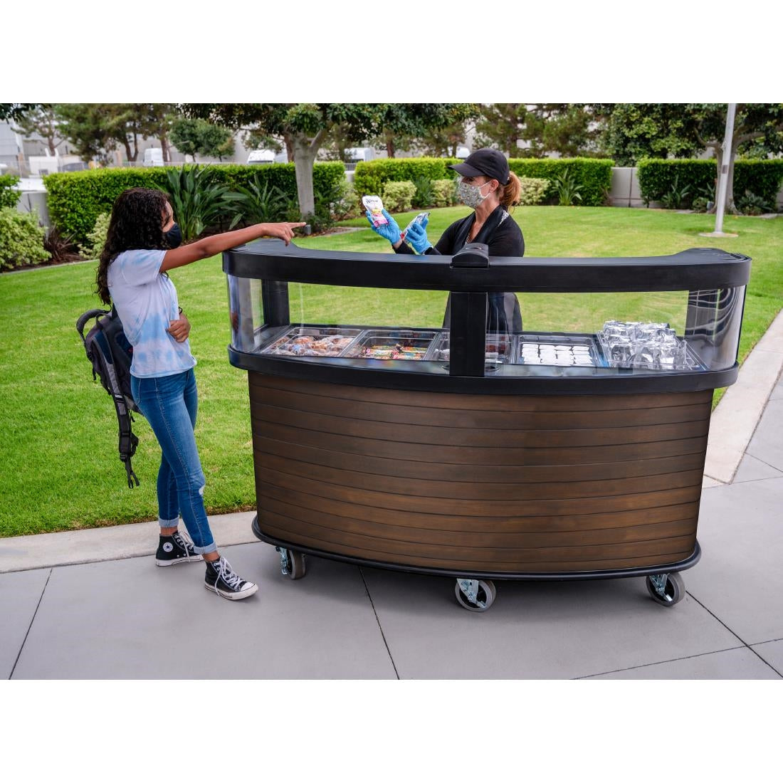 GP449 Cambro Mobile Vending Cart