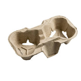 GP566 Moulded Pulp Fibre Two Cup Carrier (Pack of 360) - JD Catering Equipments Ltd