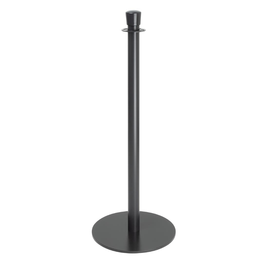 GP638 Bolero Flat Base Barrier Posts Black (Pack of 2)