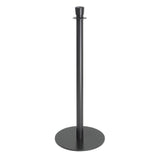 GP638 Bolero Flat Base Barrier Posts Black (Pack of 2)