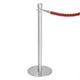 GP639 Bolero Flat Base Barrier Posts Brushed Stainless Steel (Pack of 2)