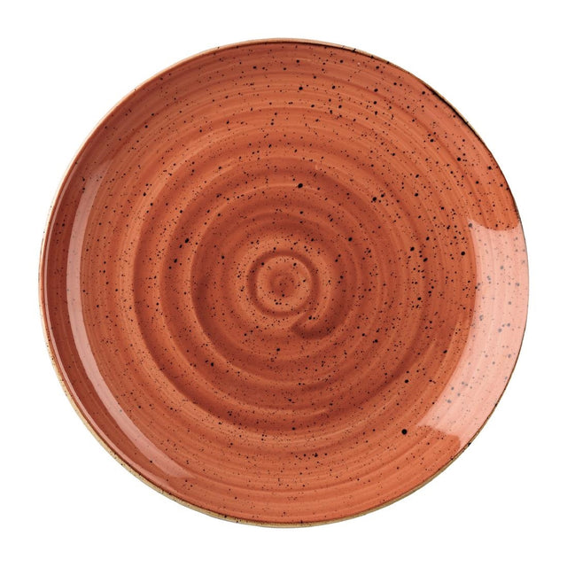 Churchill Stonecast Coupe Plates Spiced Orange 288mm (12 Pack)