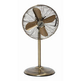 GR390 Status 16" Oscillating Antique Brass Stand Fan