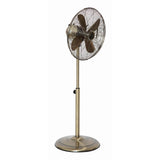 GR390 Status 16" Oscillating Antique Brass Stand Fan