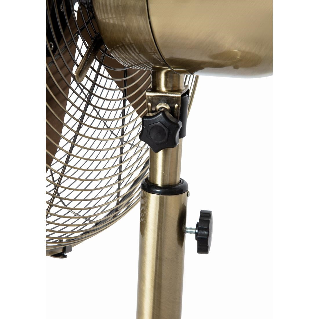 GR390 Status 16" Oscillating Antique Brass Stand Fan