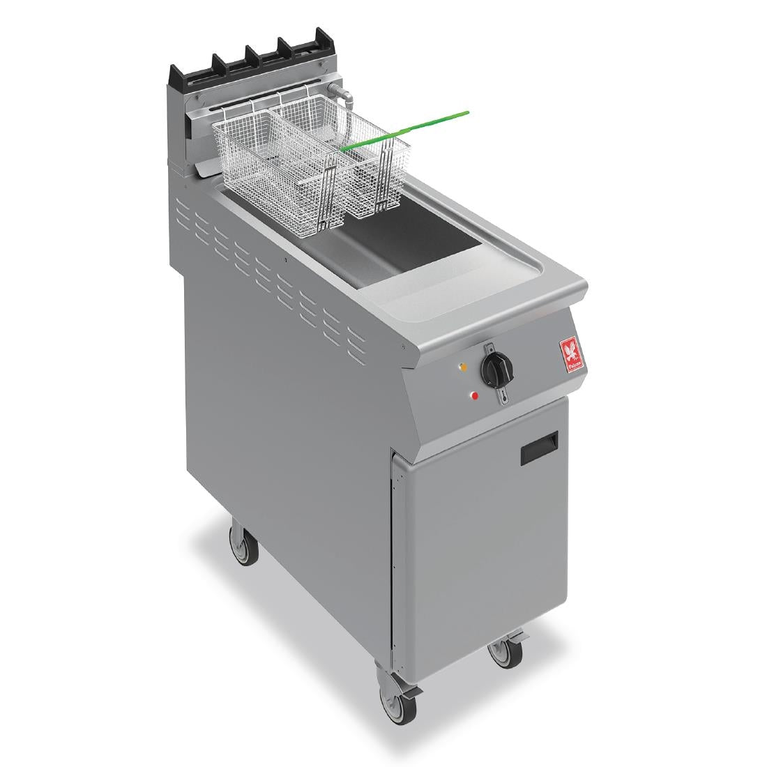 Falcon F900 Free Standing Propane Gas Filtration Fryer on Castors G9341F