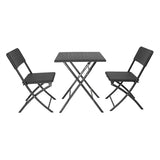 GR772 Bolero Square Folding Table Black 620mm