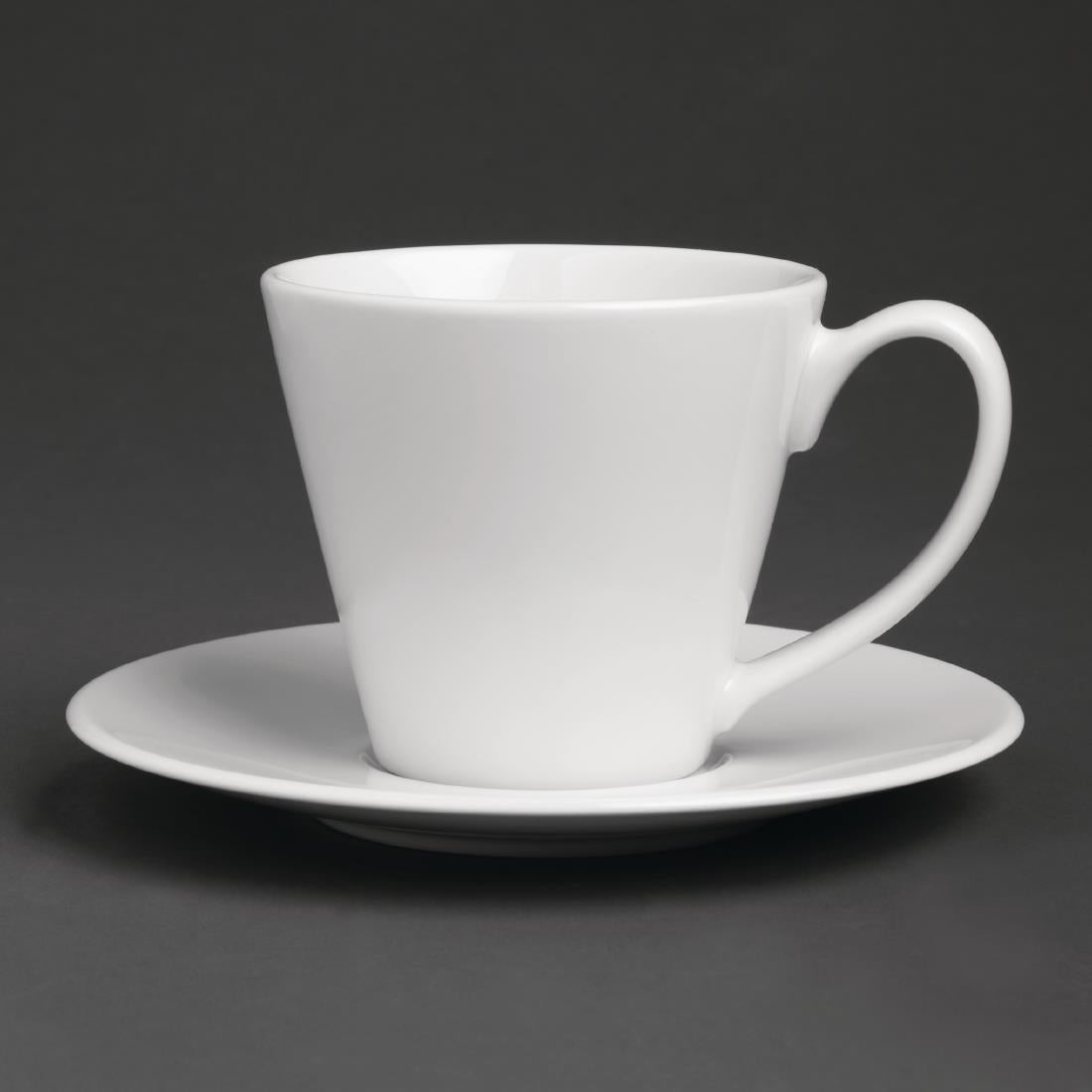 GT928 Royal Porcelain Classic White Tea Cup Saucer 145mm (Pack of 12)