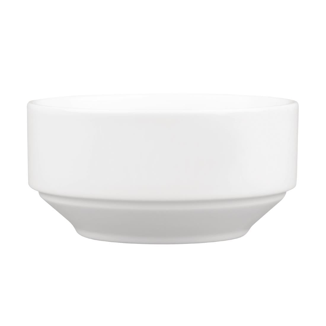 Royal Porcelain Classic White Stackable Soup Bowl 110mm (Pack of 12)