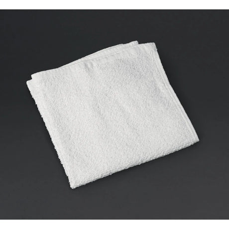 HB621 Mitre Essentials Carnival Face Cloth White (10 Pack) - JD Catering Equipment Solutions Ltd