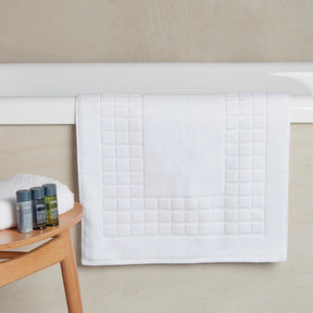 Luxury Savanna/B Towels White - Bath Mat - 50x80cm