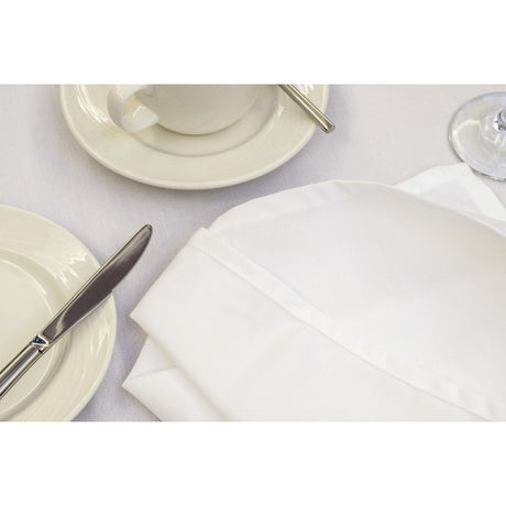 GW439 Mitre Essentials Occasions Round Tablecloth White 2300mm