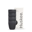8oz Charcoal HuskeeCup 4-Pack (x12) - - BioPak commercial catering consumable