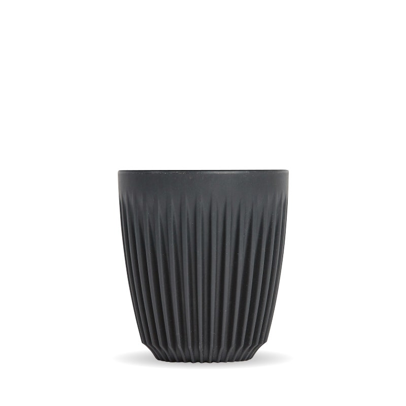 8oz Charcoal HuskeeCup Bulk (x48) - - BioPak commercial catering consumable
