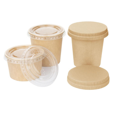 HC269 Fiesta Recyclable Paper Lids for Portion Pots (Pack of 1000)