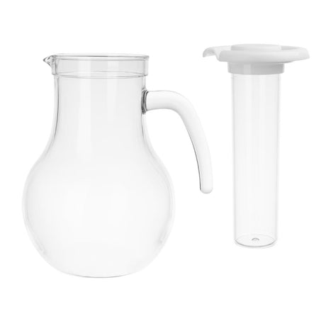 HC356 Olympia Kristallon Jug With Cooling Tube Polycarbonate Plain 1600ml