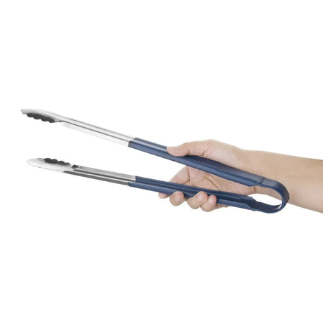HC849 Vogue Colour Coded Serving Tong Blue 405mm - JD Catering Equipment Solutions Ltd