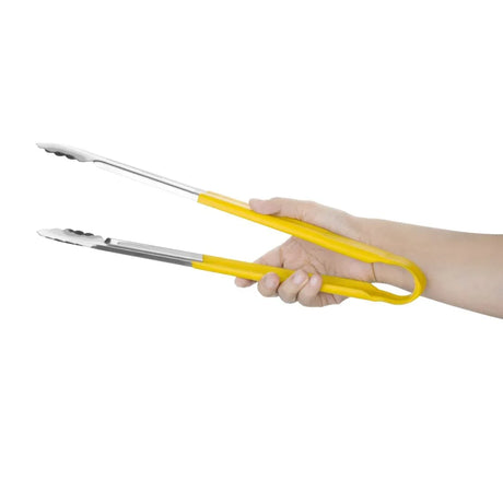 HC855 Vogue Colour Coded Serving Tong Yellow 405mm - JD Catering Equipment Solutions Ltd