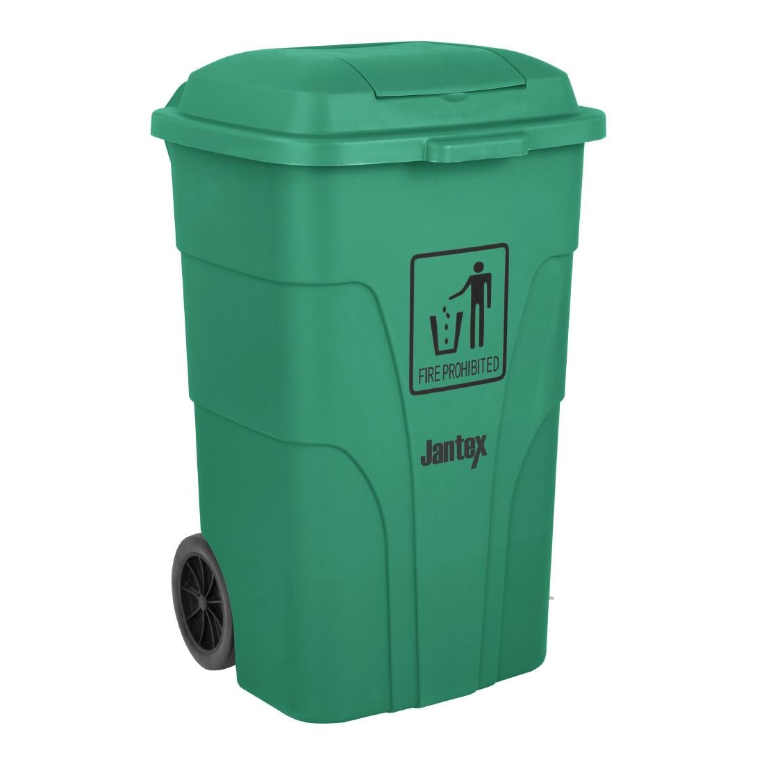HC924 Jantex 120Ltr Wheelie Bin with Foot Pedal Green