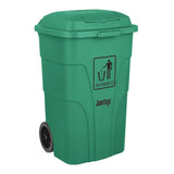 HC924 Jantex 120Ltr Wheelie Bin with Foot Pedal Green