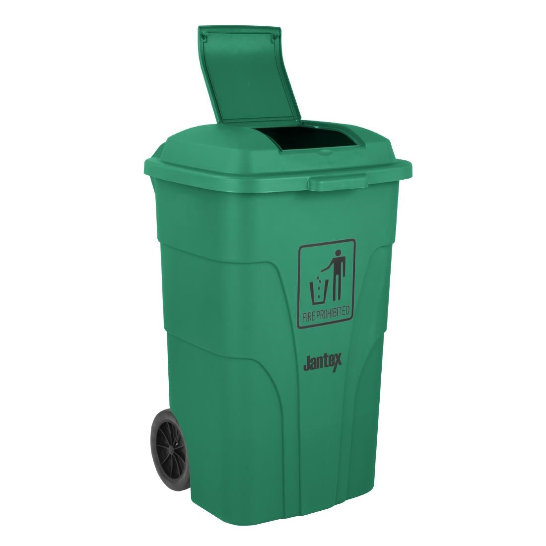 HC924 Jantex 120Ltr Wheelie Bin with Foot Pedal Green