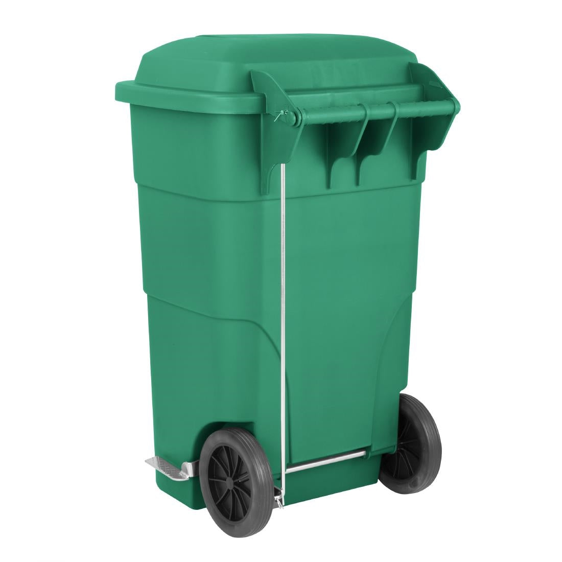 HC924 Jantex 120Ltr Wheelie Bin with Foot Pedal Green