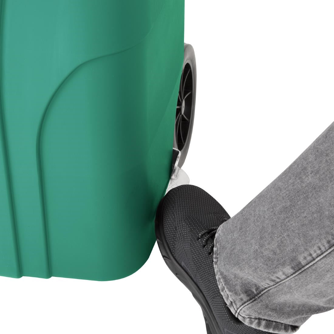 HC924 Jantex 120Ltr Wheelie Bin with Foot Pedal Green