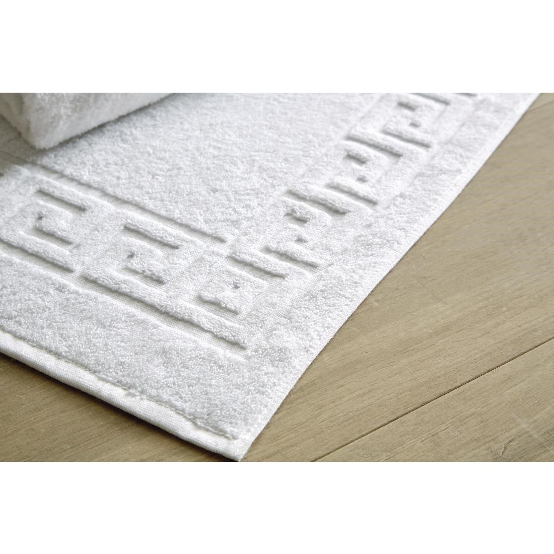 HD221 Mitre Eco Towel - White Bath Mat 500x760mm