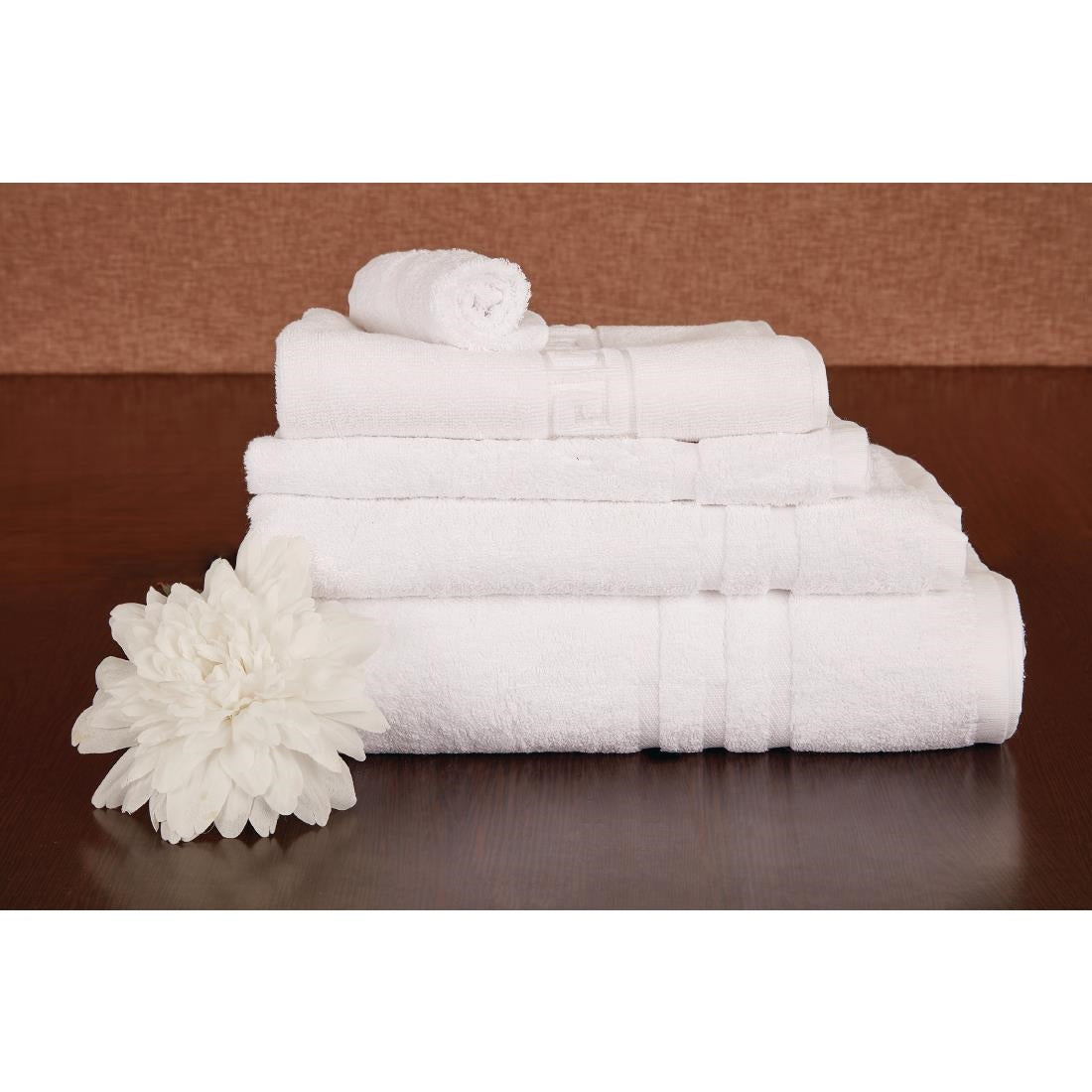 HD217 Eco Towel White Face Cloth - 30x30cm (Pack of 10)