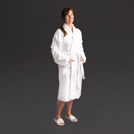 HD222 Eco Robe, Bathrobes White - Large - JD Catering Equipment Solutions Ltd
