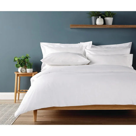 HD223 Eco Open Duvet Cover White Single - JD Catering Equipment Solutions Ltd