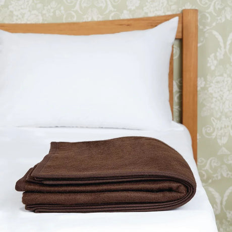 HD345 Comfort Fleece Blanket Chocolate - JD Catering Equipment Solutions Ltd