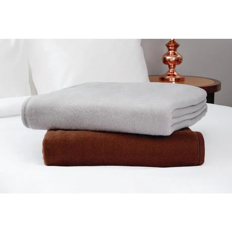 HD346 Comfort Fleece Blanket Grey - JD Catering Equipment Solutions Ltd
