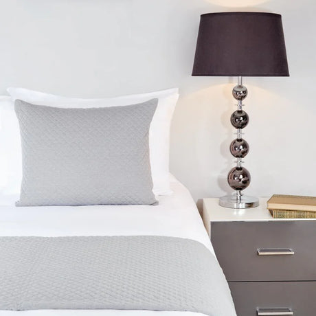 HN853 Mitre Essentials Quilted Waffle Cushion Cover Grey - JD Catering Equipment Solutions Ltd