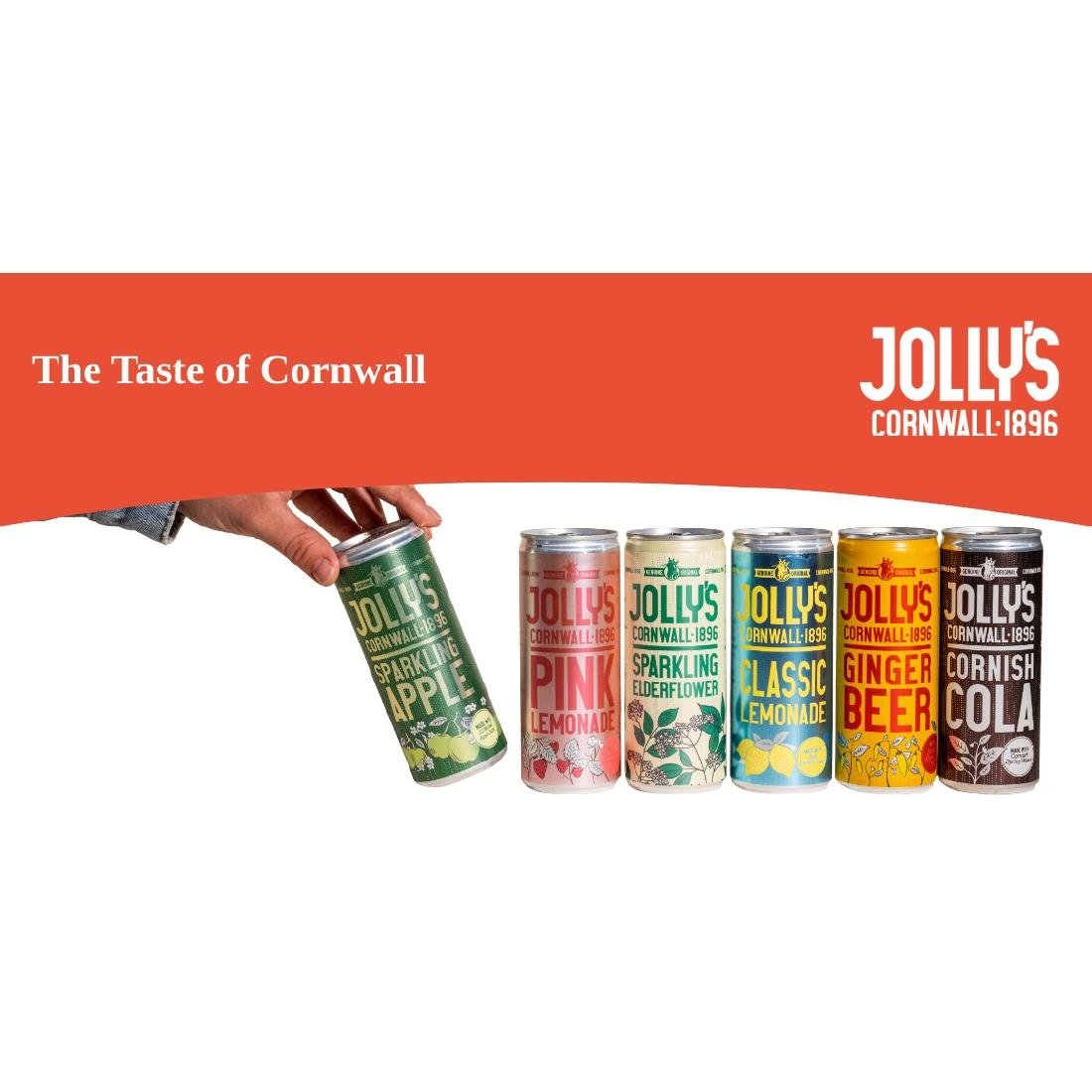 HN940 Jolly's Cornish Classic Lemonade Cans 250ml (Pack of 24)