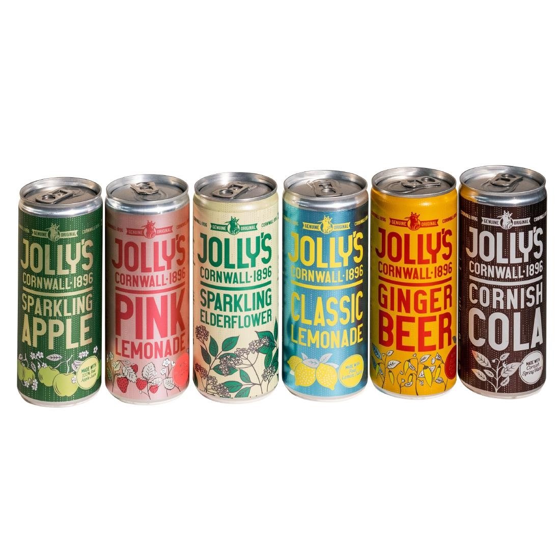 HN942 Jolly's Cornish Pink Lemonade Cans 250ml (Pack of 24)