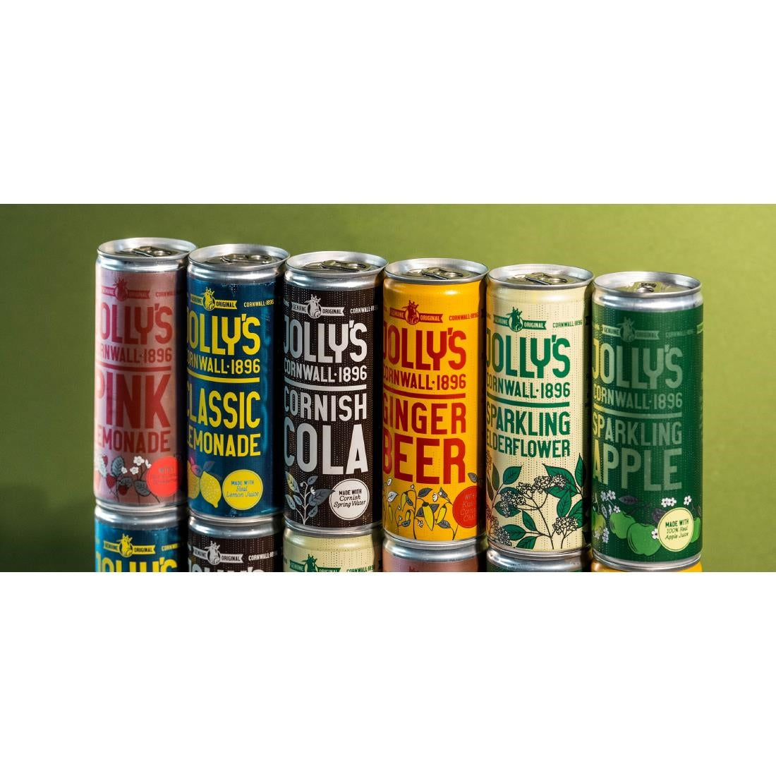 HN941 Jolly's Cornish Sparkling Apple Juice Cans 250ml (Pack of 24)