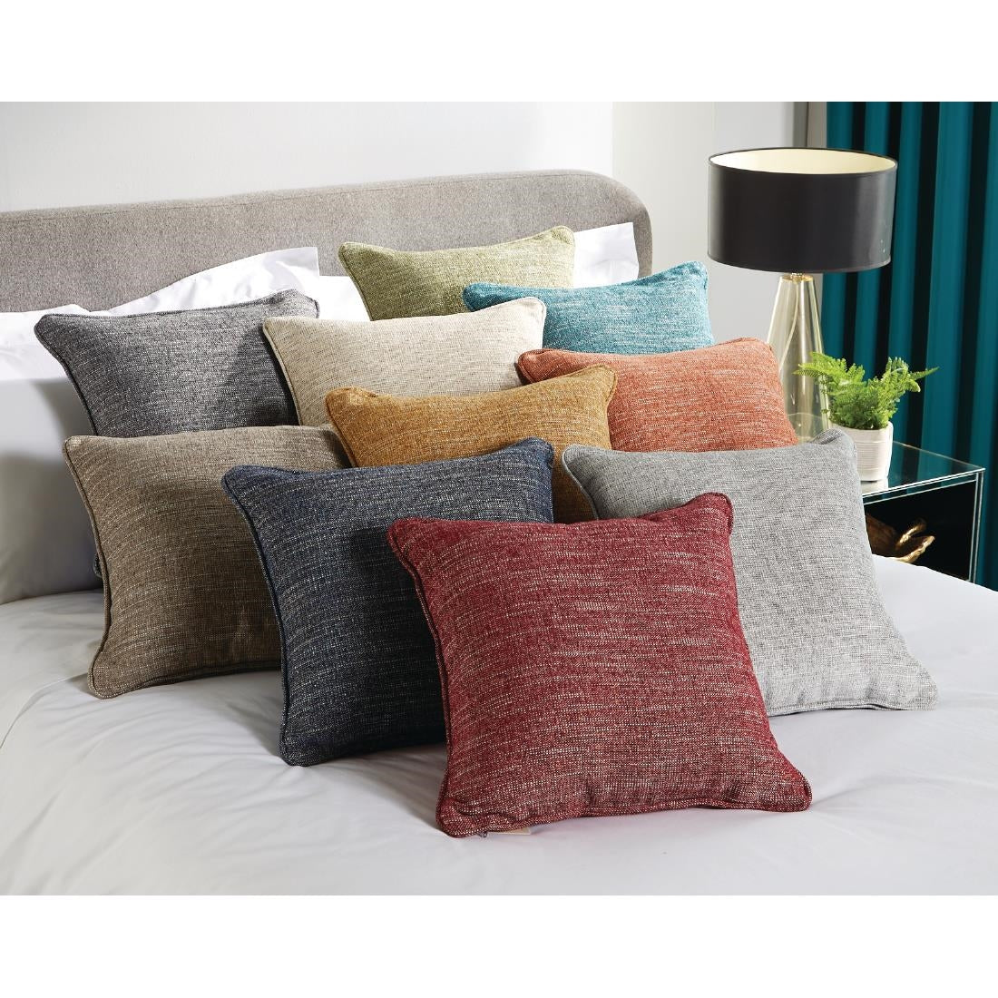HP010 Mitre Polaris Throw Cushion Coal 43 x43cm