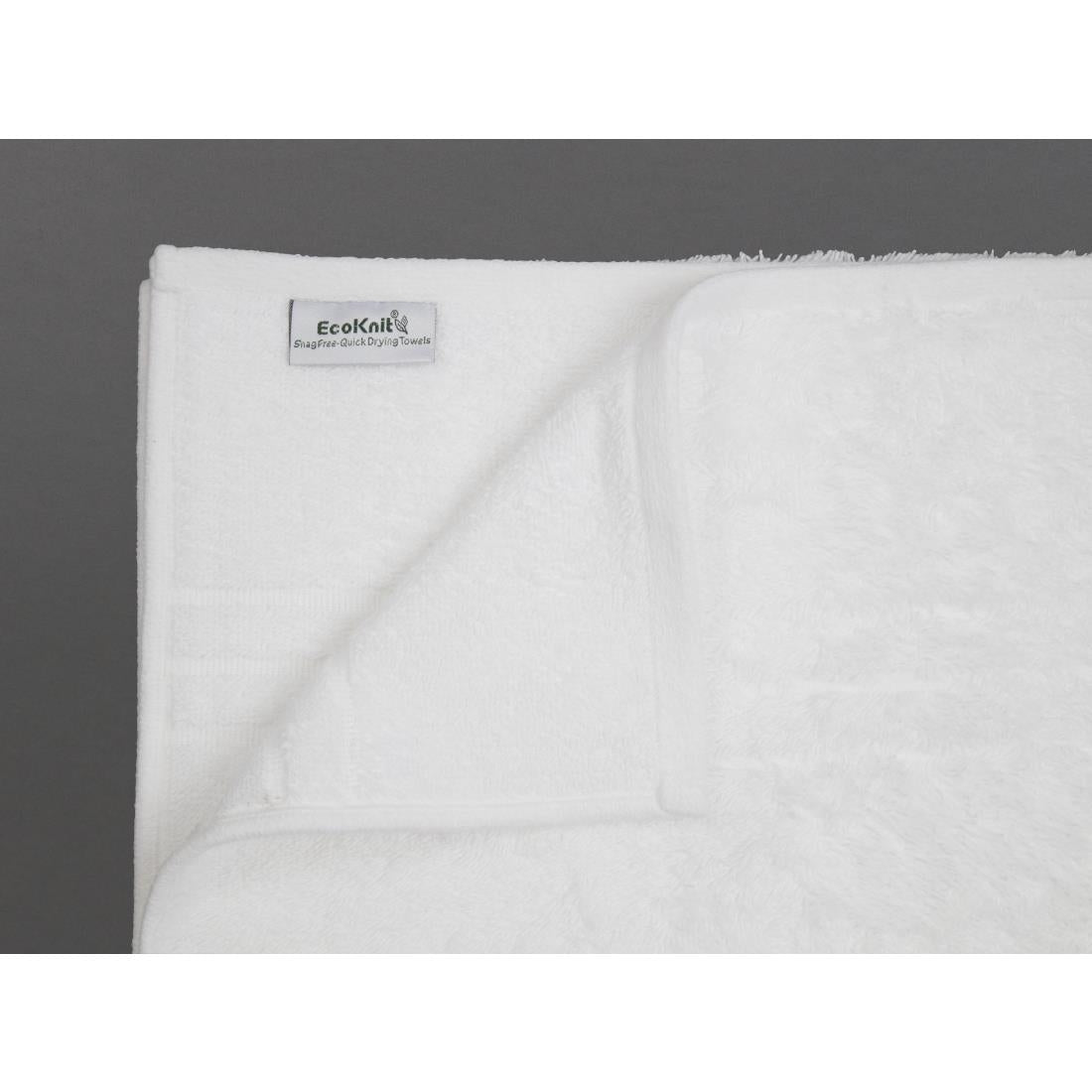 EcoKnit Bath Towel White, 600gsm