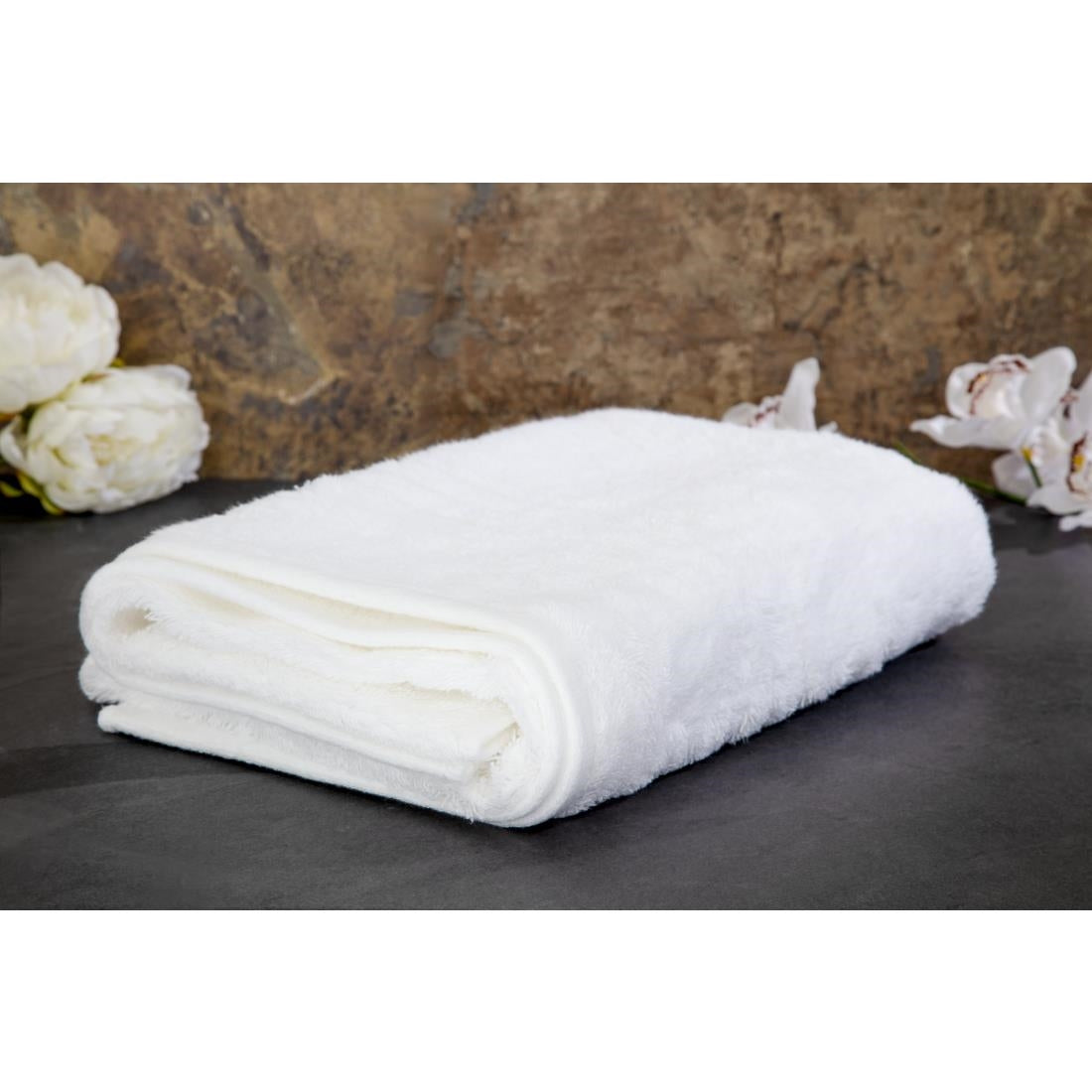 EcoKnit Bath Towel White, 600gsm