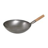 HP742 Matfer Bourgeat Steel Wok Wood Handle 350mm - JD Catering Equipment Solutions Ltd