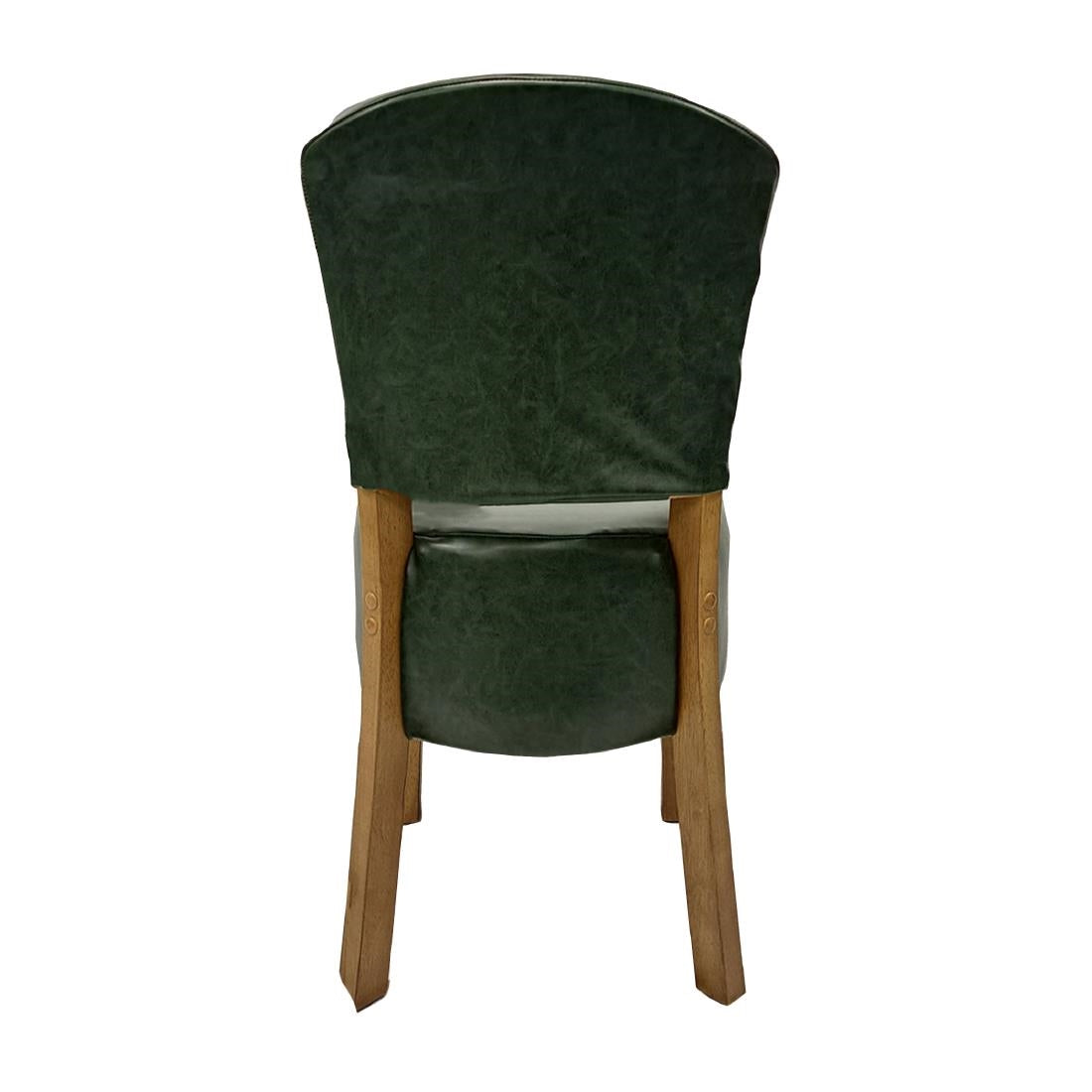 HP762 Hanoi Dining Chair In Weathered Oak with Bison Vinyl Cedar (Pack of 2)