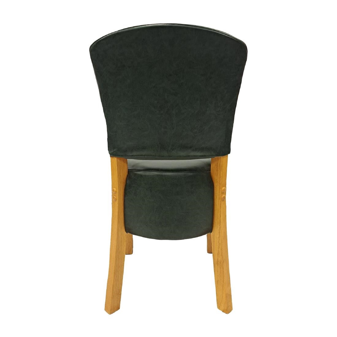 HP769 Hanoi Dining Chair In Soft Oak with Bison Vinyl Cedar (Pack of 2)