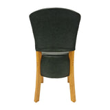 HP769 Hanoi Dining Chair In Soft Oak with Bison Vinyl Cedar (Pack of 2)
